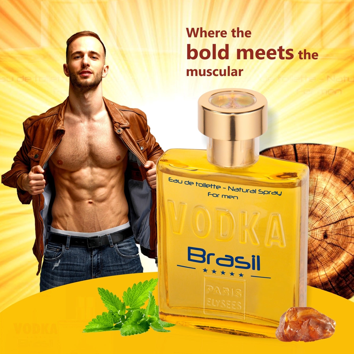 Vodka Brazil Yellow Perfume For Men