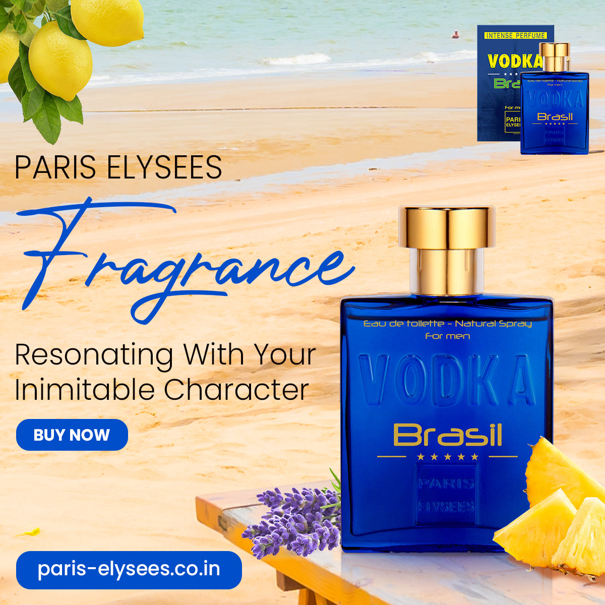 Vodka Brazil Blue Perfume For Men
