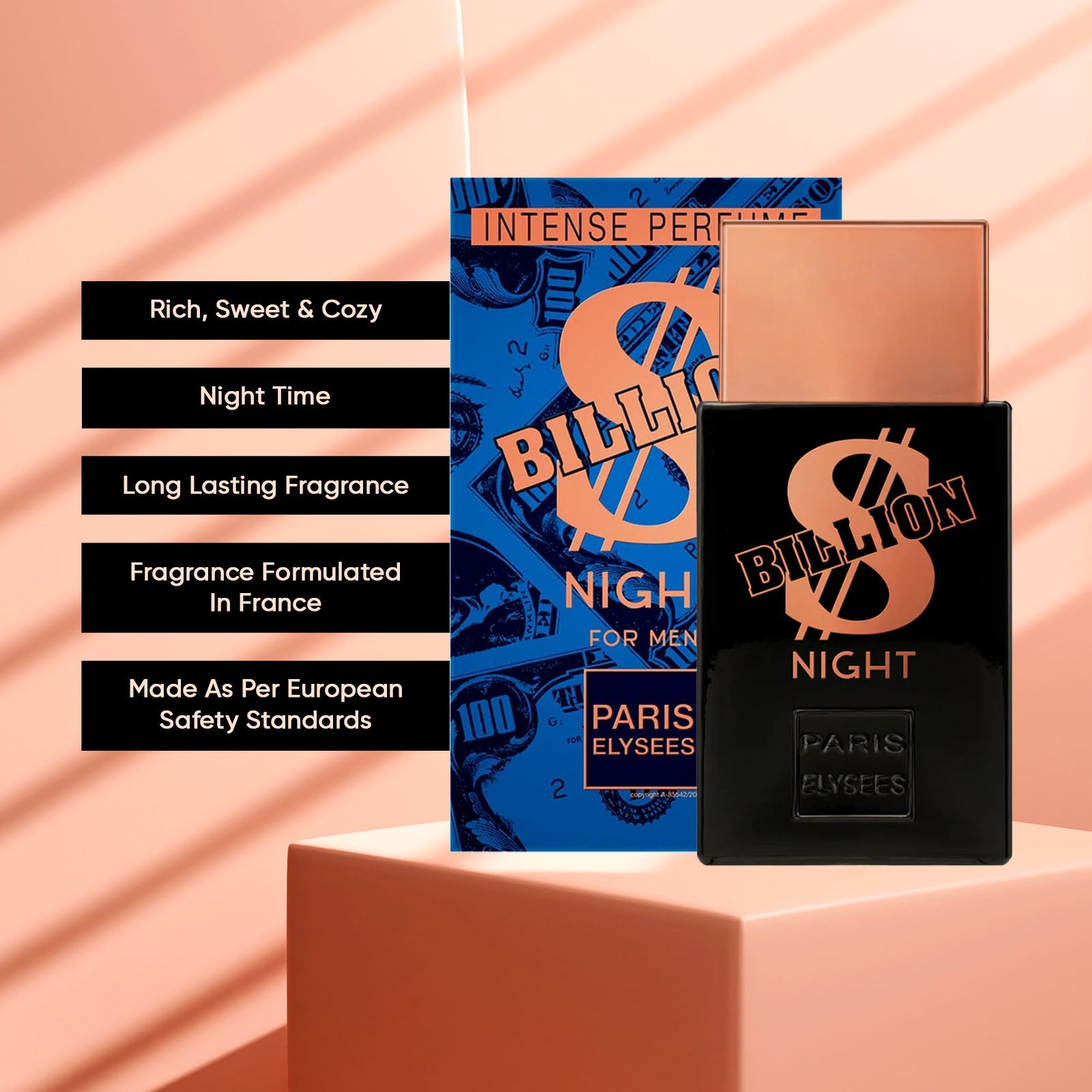 Billion Dollar Night Perfume for Men 100 ml