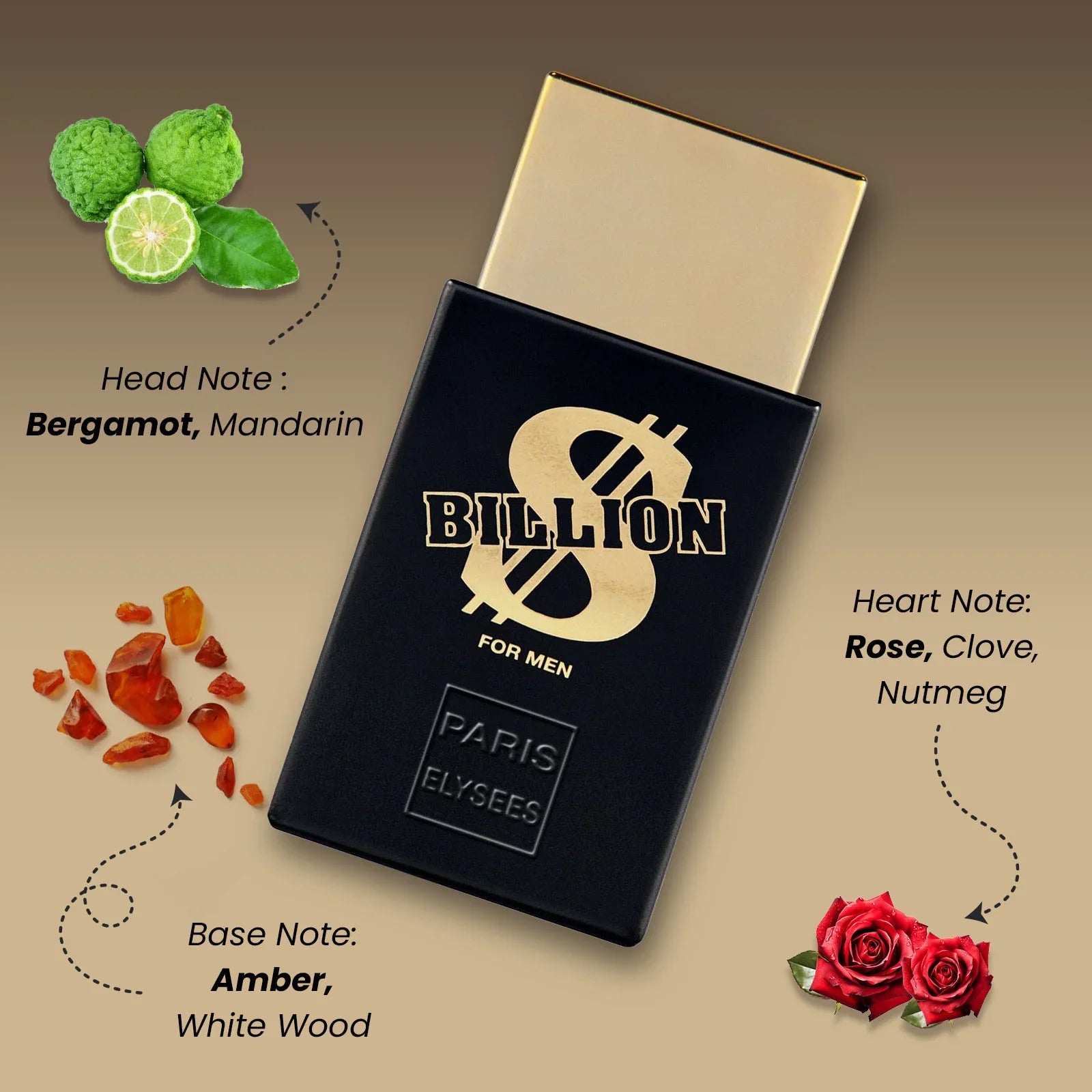 Billion Dollar Perfume For Men - Paris Elysees