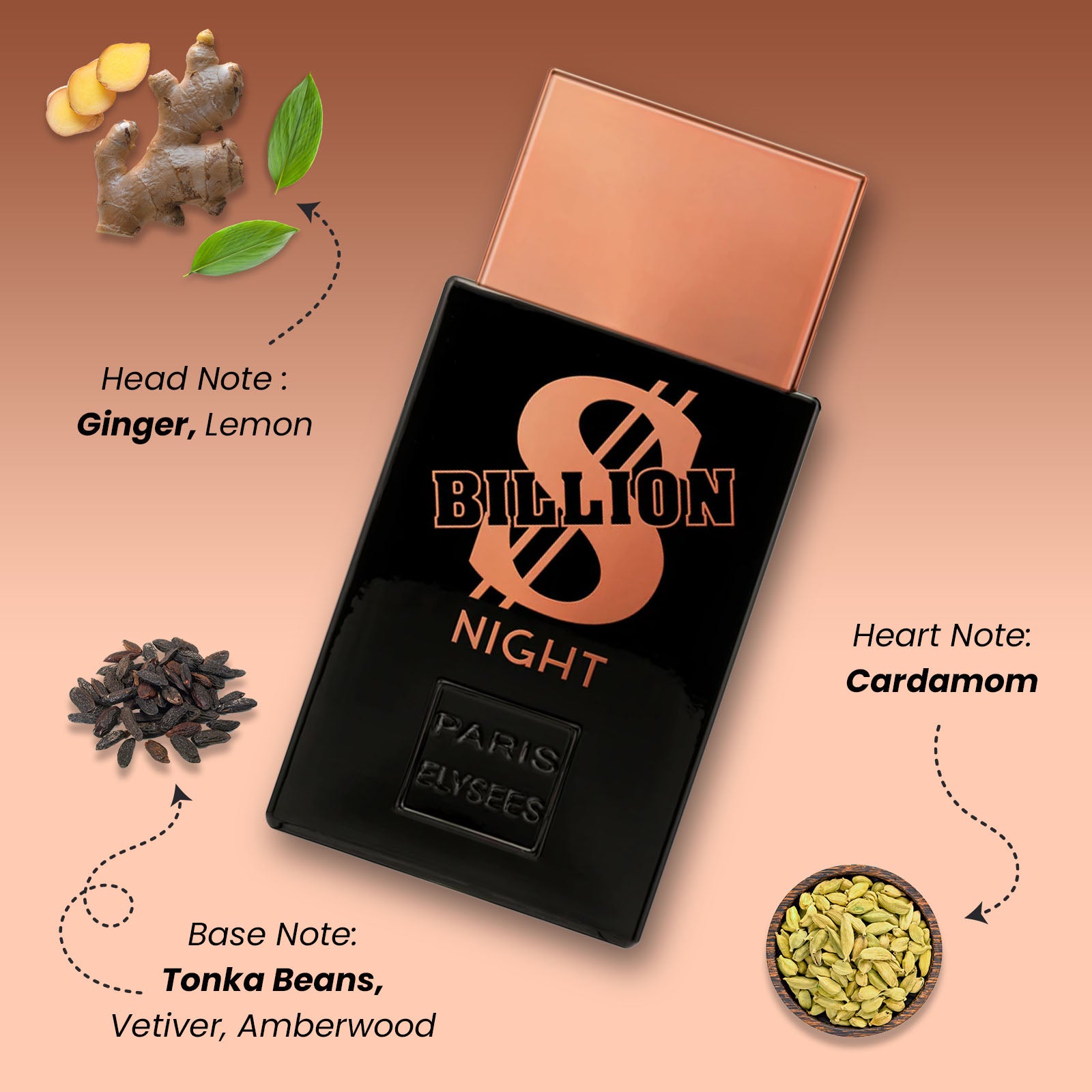 Billion Dollar Night Perfume for Men 100 ml