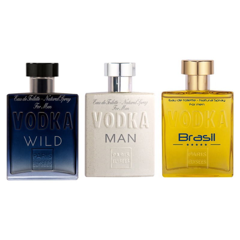 Vodka Collection Pack of 3 for Men 100 ml each