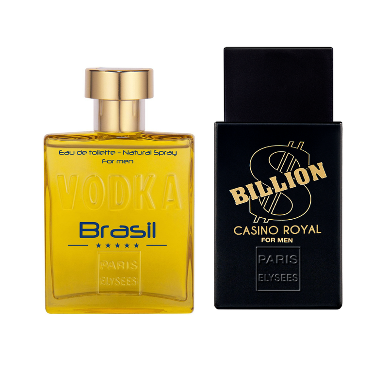 Billion Dollar Casino Royal & Vodka Brazil Yellow Perfume Combo For Men 100 Ml Each
